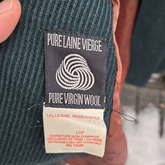 Vintage Leather & Wool Overcoat - Picture 10 of 15